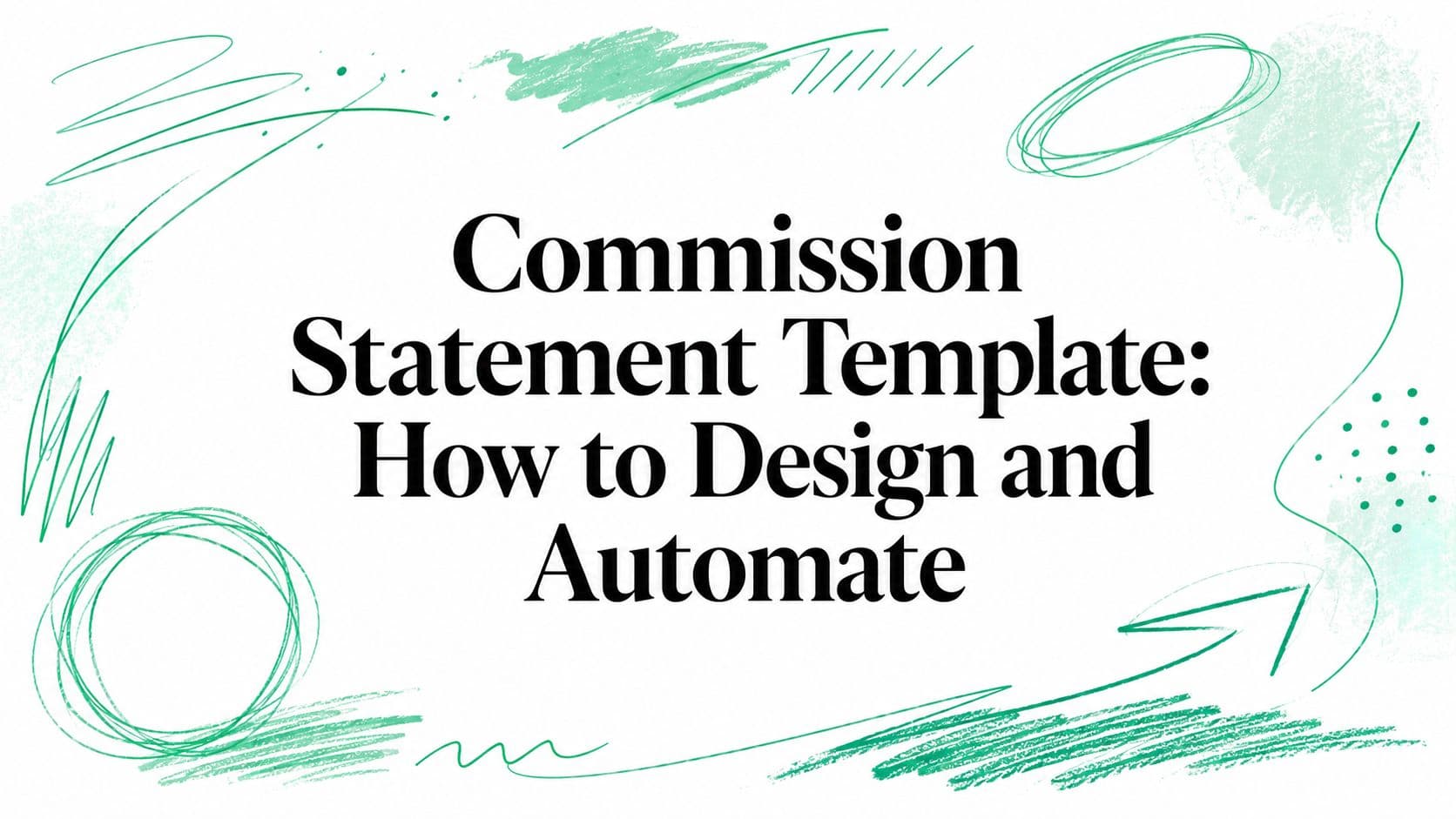 Commission Statement Template: How to Design and Automate