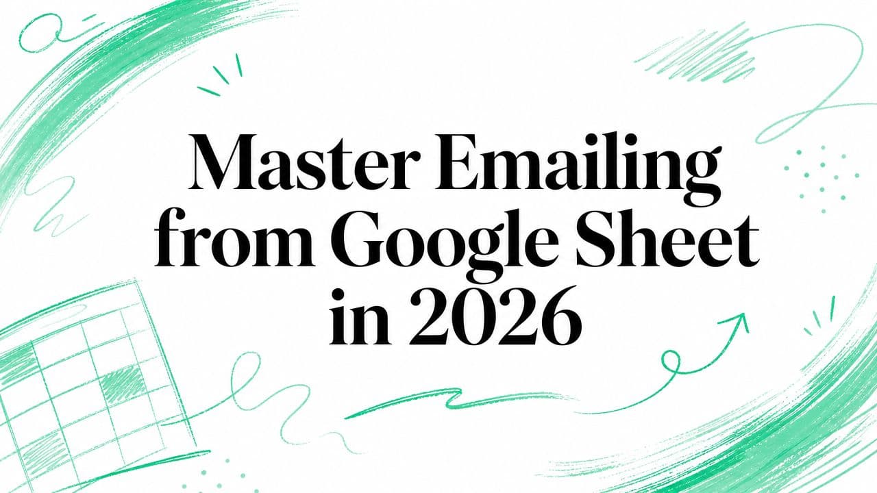Master Emailing from Google Sheet in 2026