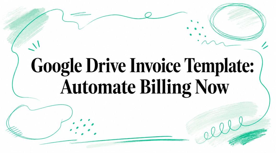 Google Drive Invoice Template: Automate Billing Now
