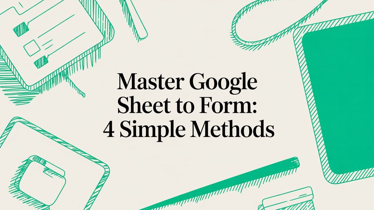 Master Google Sheet to Form: 4 Simple Methods