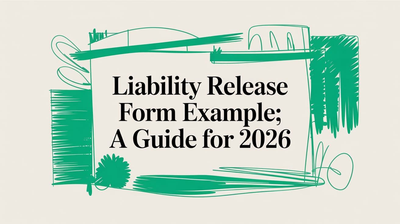 Liability Release Form Example: A Guide for 2026