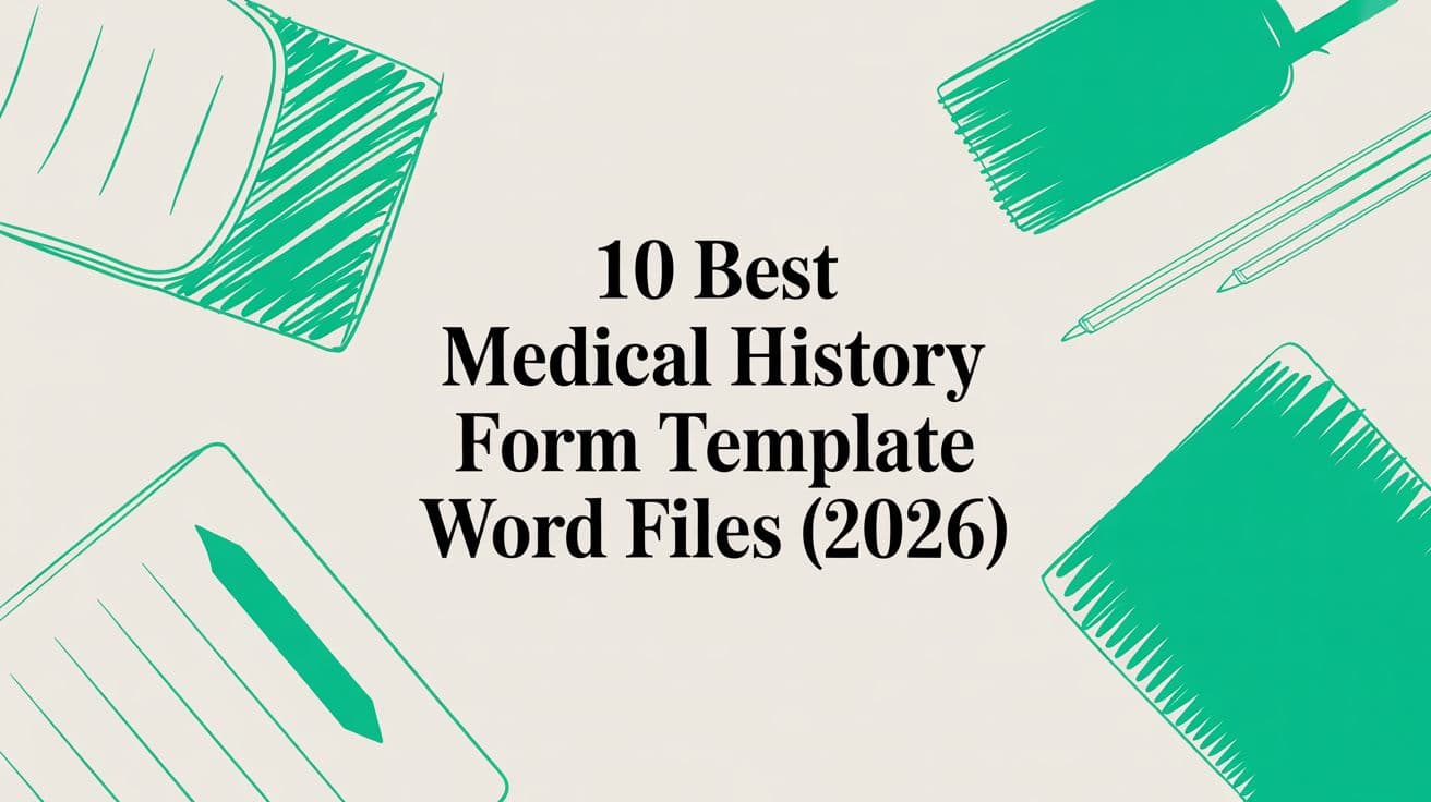 10 Best Medical History Form Template Word Files (2026)