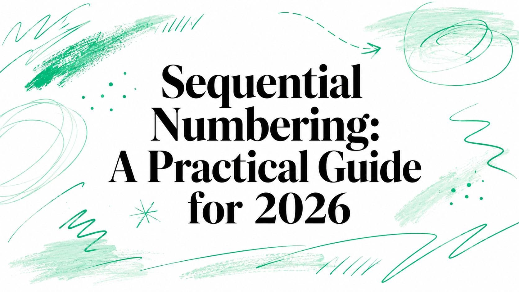 Sequential Numbering: A Practical Guide for 2026
