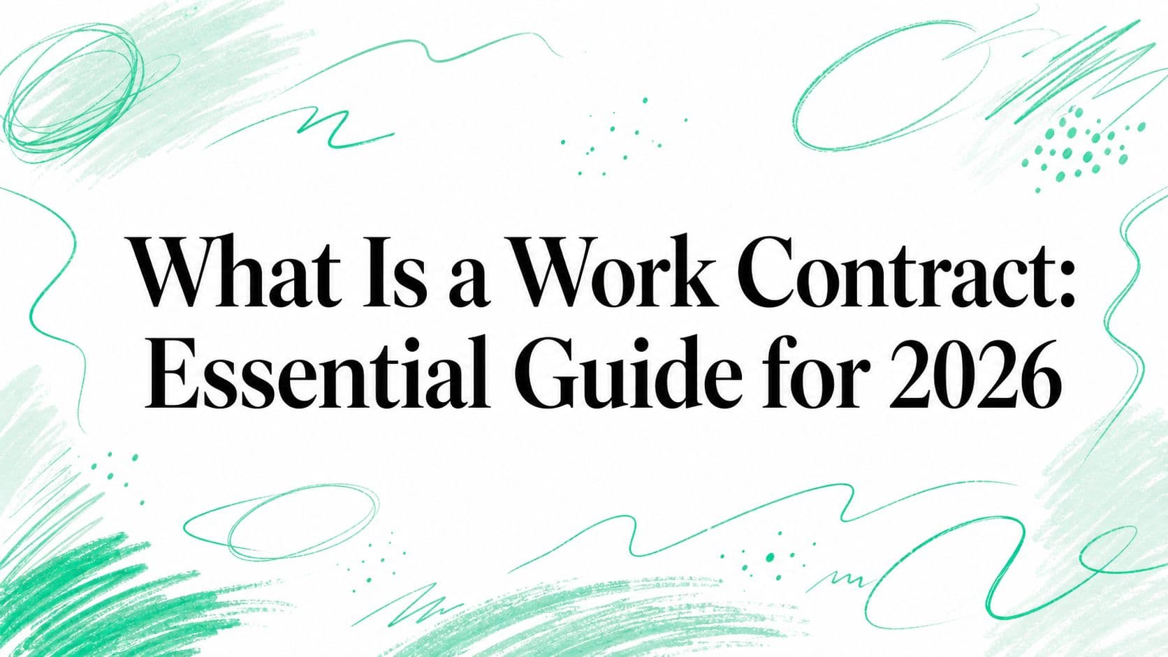 What Is a Work Contract: Essential Guide for 2026