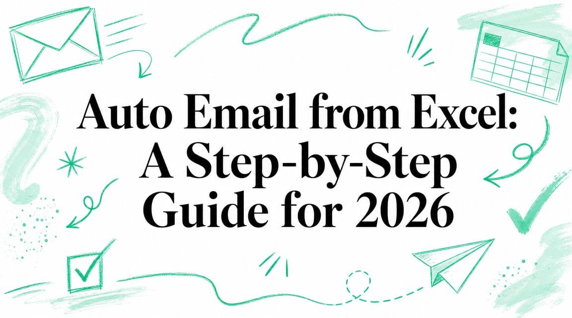 Auto Email from Excel: A Step-by-Step Guide for 2026