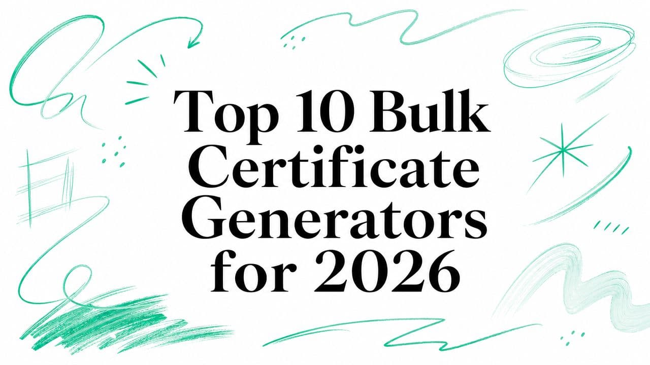 Top 10 Bulk Certificate Generators for 2026