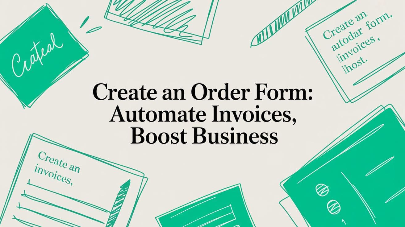 Create an Order Form: Automate Invoices, Boost Business