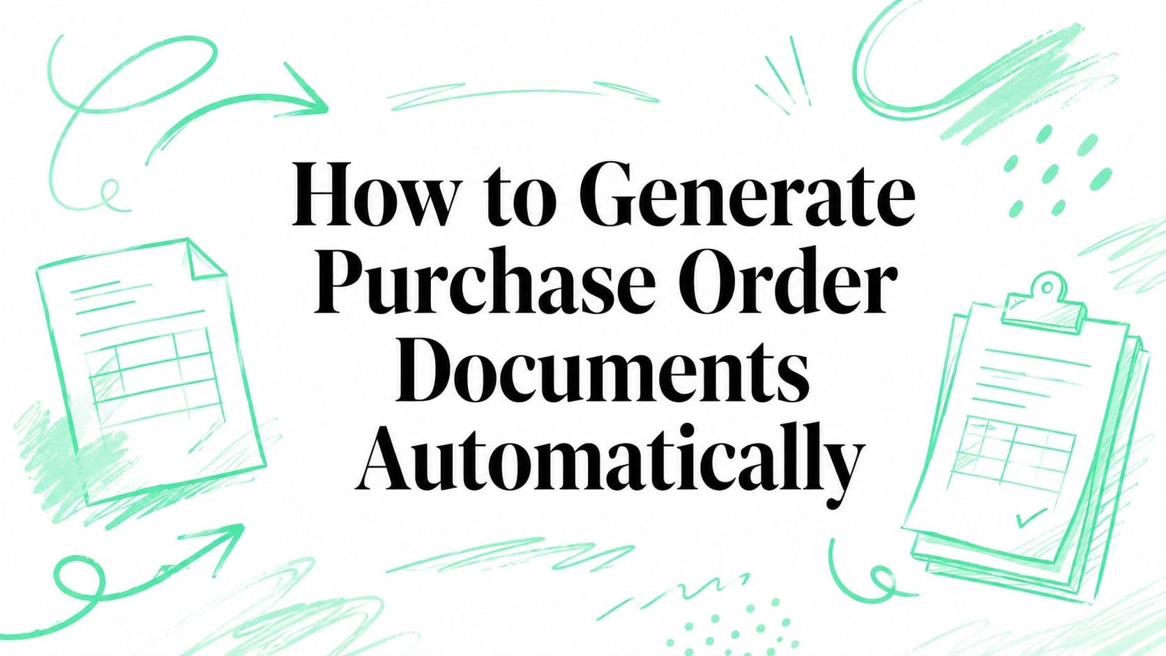How to Generate Purchase Order Documents Automatically