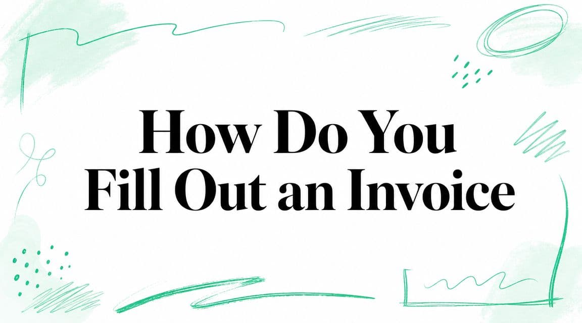 How Do You Fill Out an Invoice