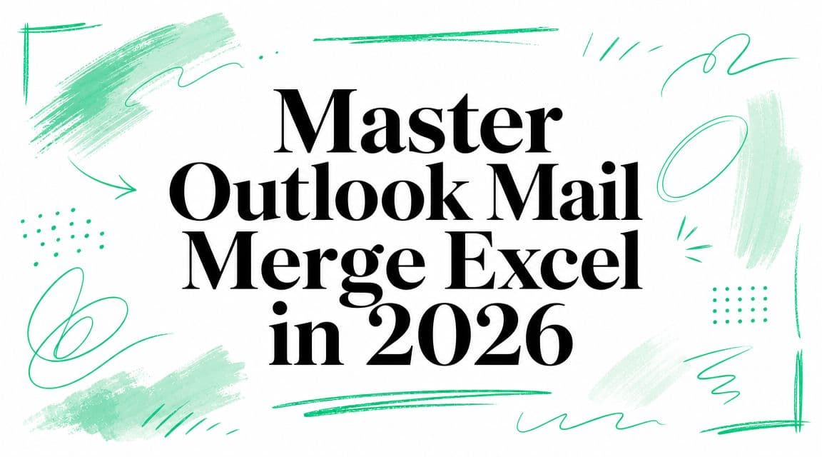 Master Outlook Mail Merge Excel in 2026