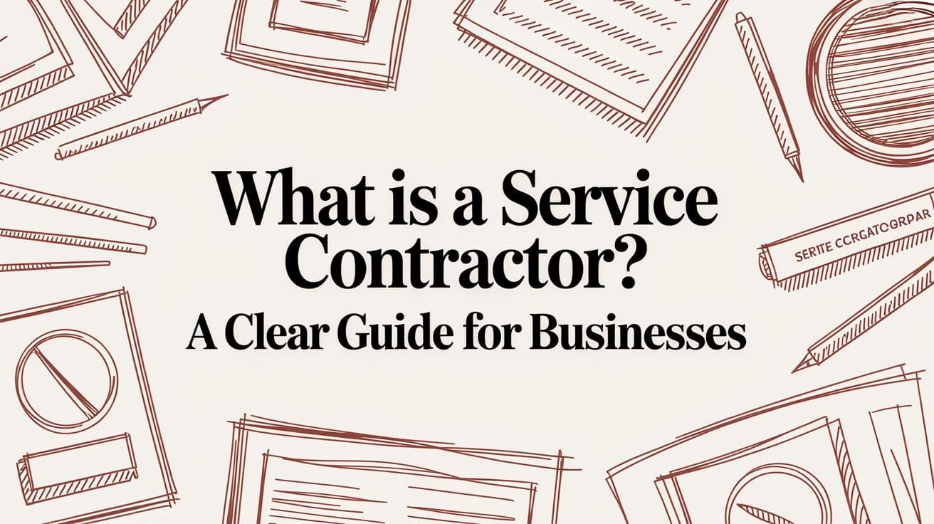 What Is a Service Contractor? a Clear Guide for Businesses